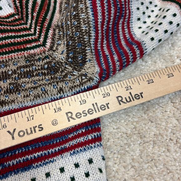 Vintage 60s 70s KMart 3D Stripe Knit Sweater Women's 38 - Picture 7 of 9